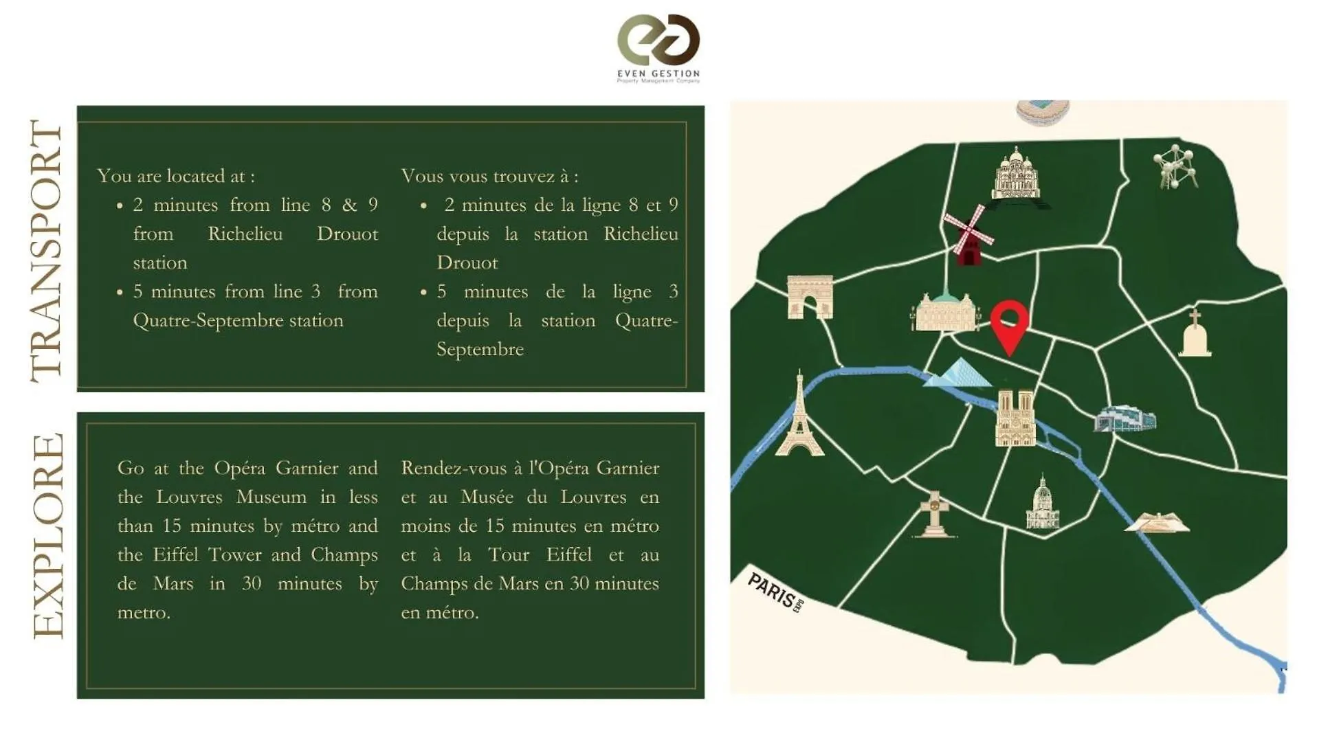 Apartment 51#Opera#Grandboulevards#2Bedrooms#Paris02#Ac